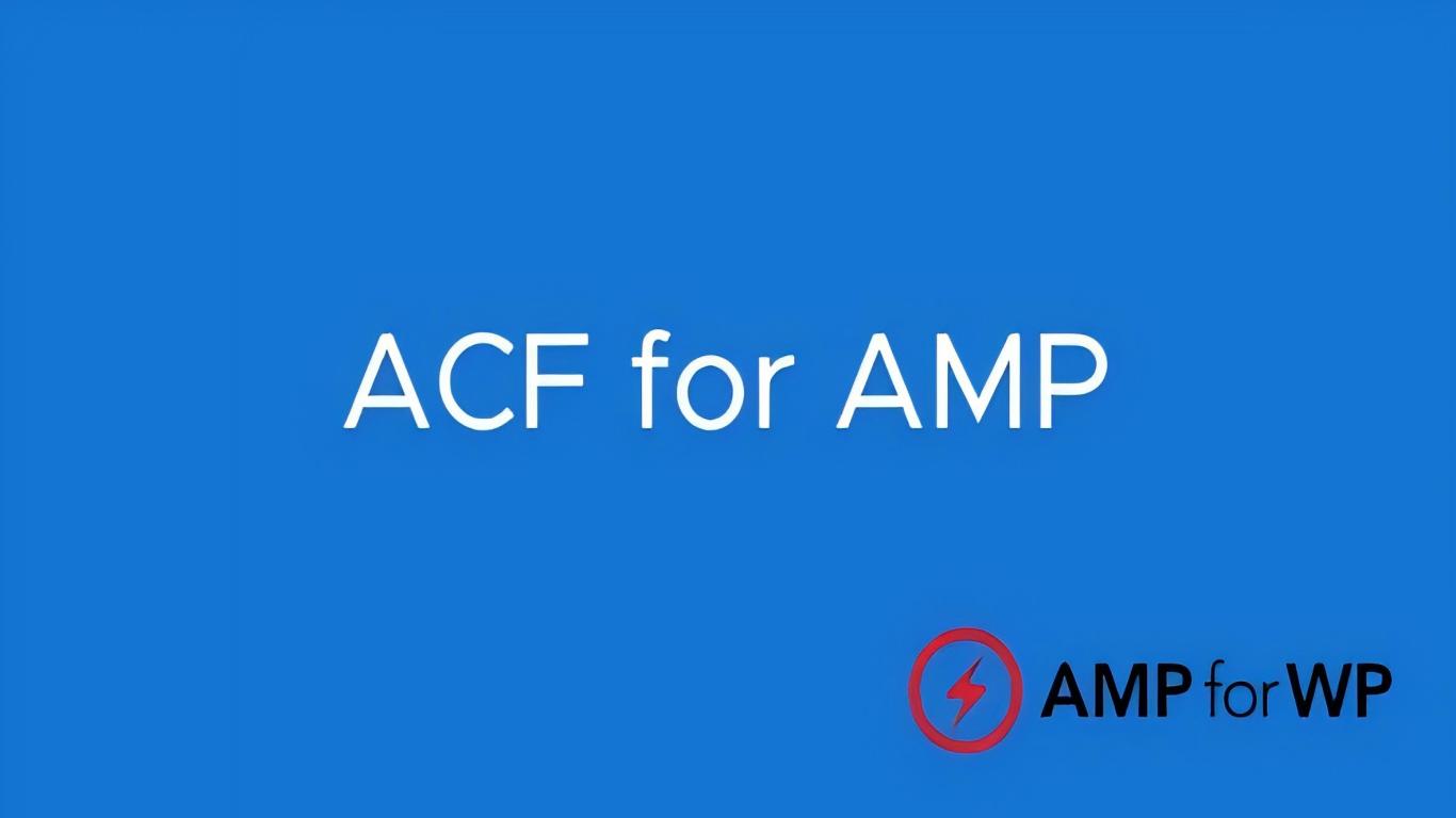 WP ACF for AMP 2.8.9插件