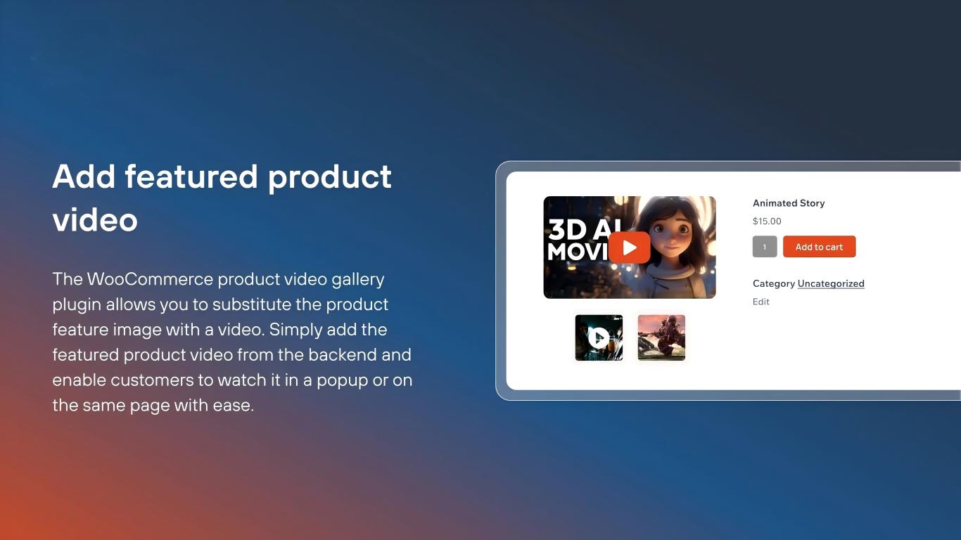 WP Add Featured Videos in Product Gallery 1.2.5插件