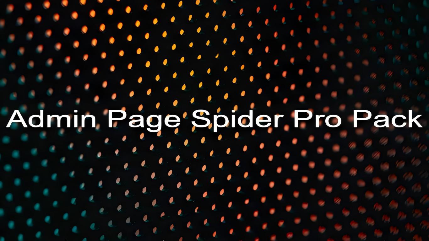 WP Admin Page Spider Pro Pack 4.50插件