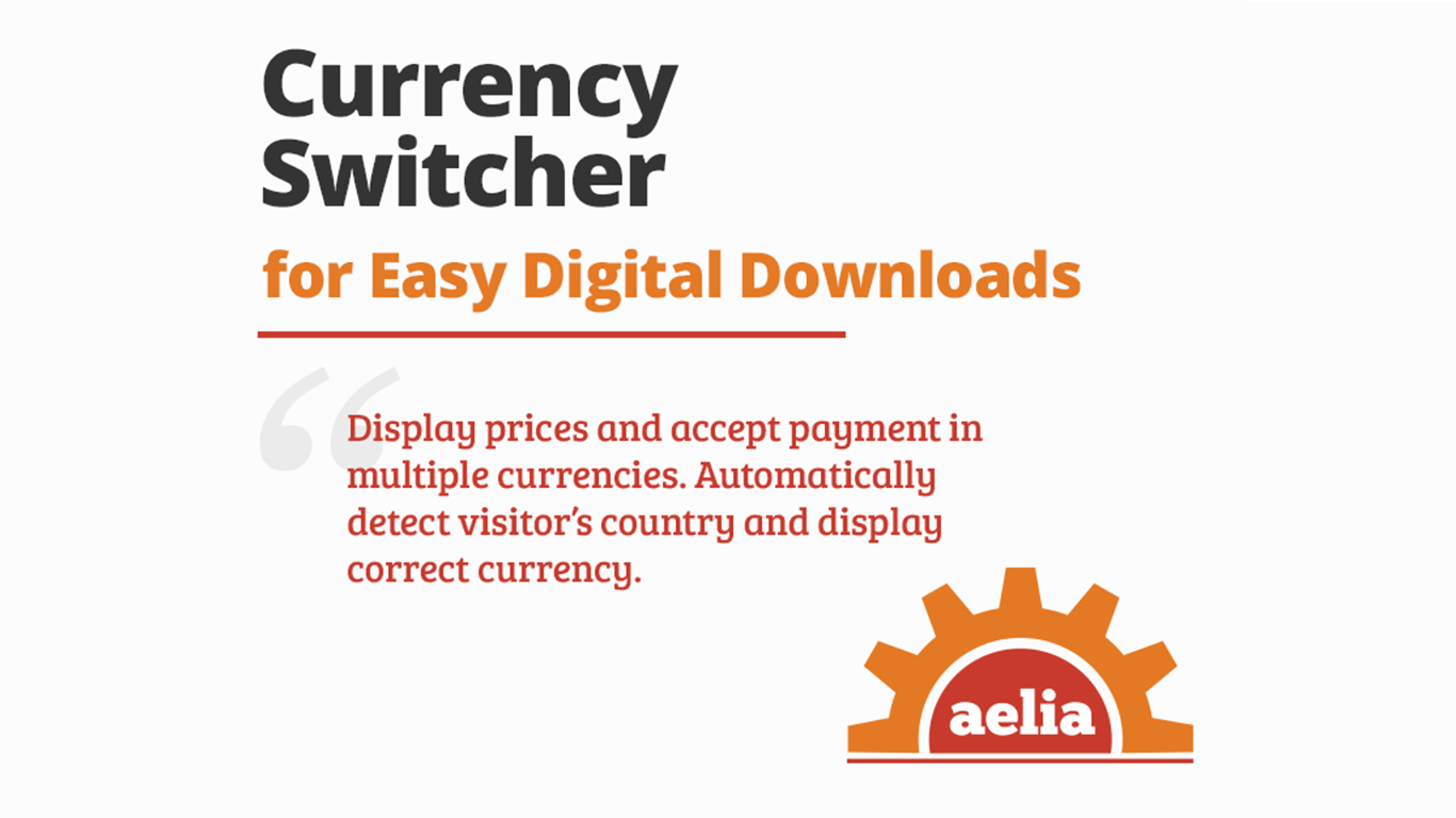 WP Aelia Currency Switcher for Easy Digital Downloads 1.5.0.190129插件