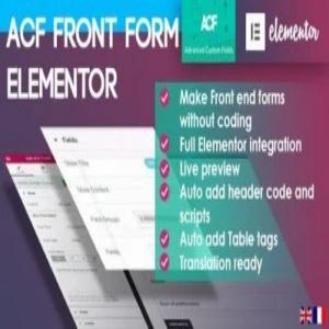 WP ACF Front Form for Elementor Page Builder 2.6.19插件