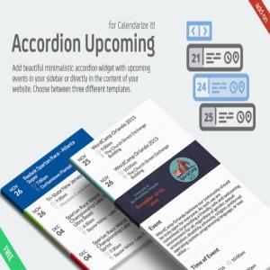 WP Accordion Upcoming Events for Calendarize it! 1.3.1.84750插件