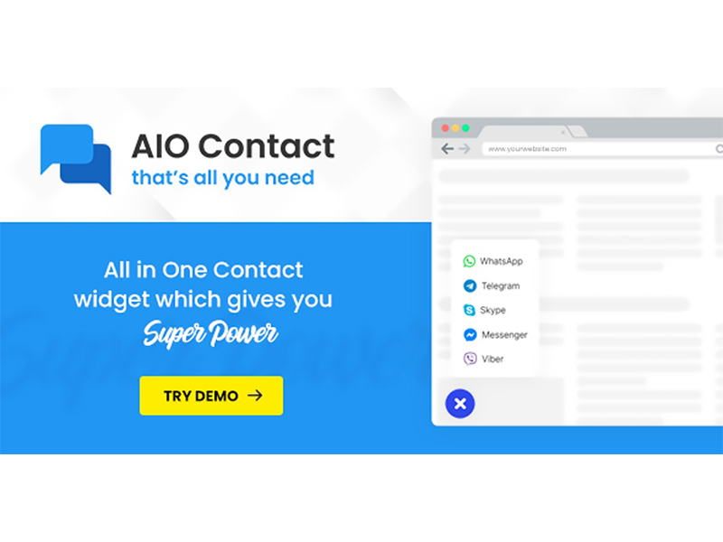 WP AIO Contact插件[简化用户联系流程]