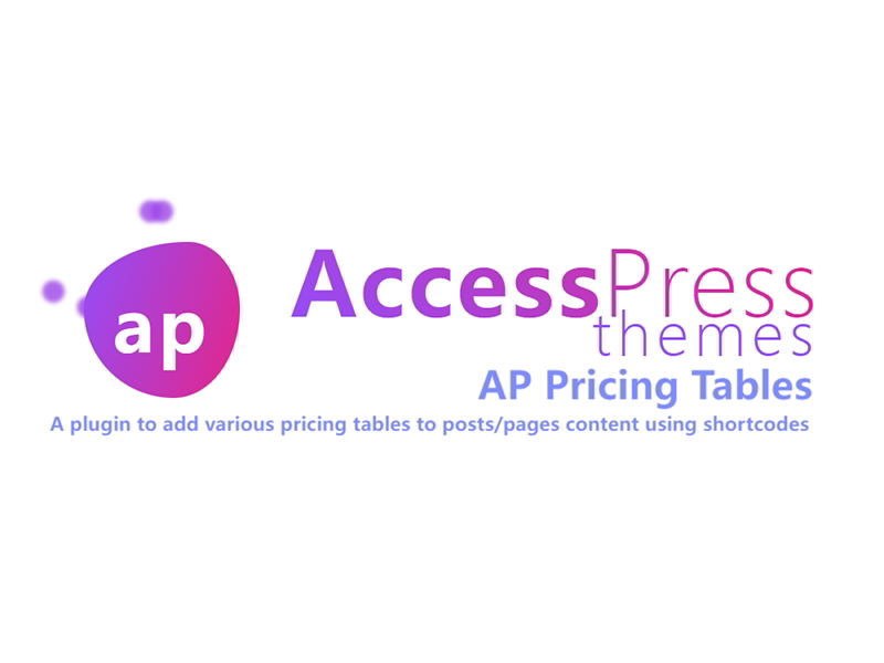 WP AP Pricing Tables插件[定价表管理]