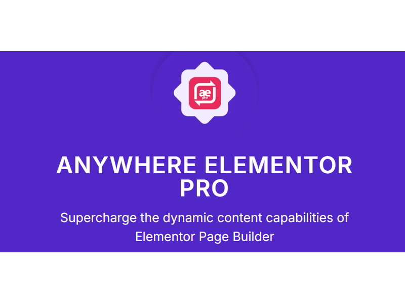 WP AnyWhere Elementor Pro插件[功能增强]